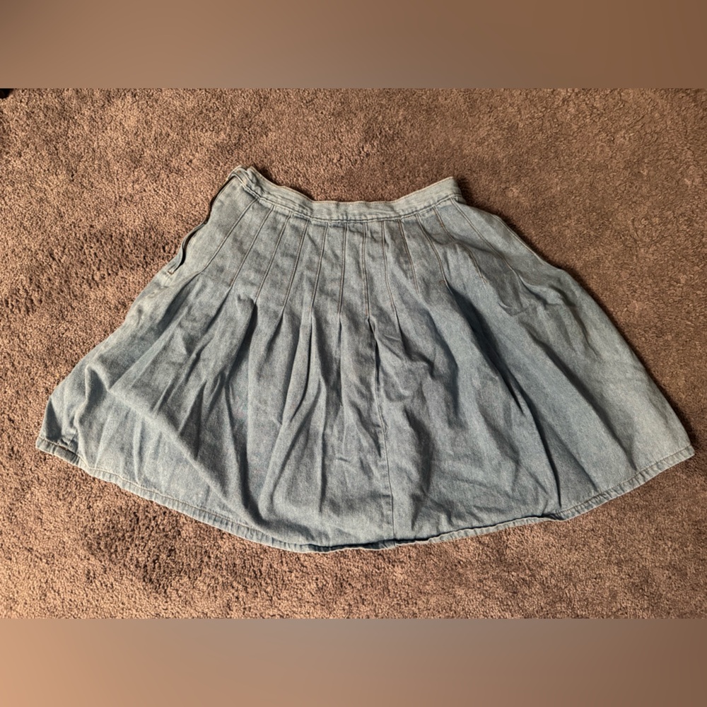Vintage 90s denim mini skirt